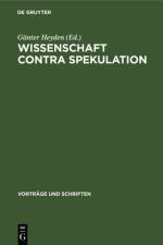 Wissenschaft contra Spekulation