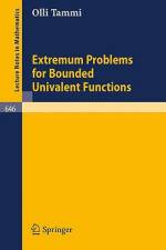 Extremum Problems for Bounded Univalent Functions af Olli Tammi
