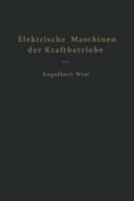 Elektrische Maschinen der Kraftbetriebe af Engelbert Wist