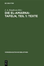 Die El-Amarna-Tafeln, Teil 1