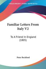 Familiar Letters From Italy V2 af Peter Beckford