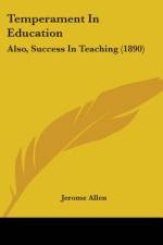 Temperament in Education af Jerome Allen