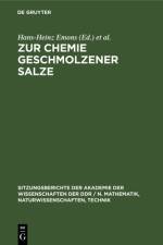 Zur Chemie geschmolzener Salze