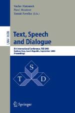 Text, Speech and Dialogue af Pavel Mautner