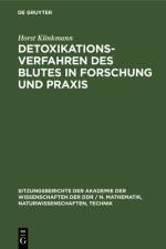 Detoxikationsverfahren des Blutes in Forschung und Praxis af Klinkmann Horst Klinkmann