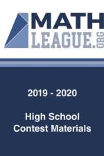 2019-2020 High School Contest Materials af Tim Sanders
