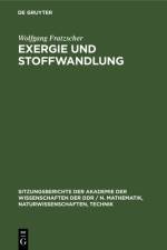 Exergie und Stoffwandlung af Wolfgang Fratzscher