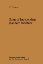 Sums of Independent Random Variables af V. V. Petrov