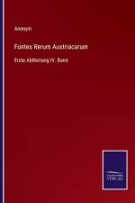 Fontes Rerum Austriacarum af Anonym