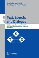 Text, Speech and Dialogue af Ale¿ Horák