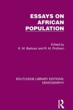 Essays on African Population af K M Barbour