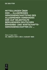 Berlin, vom 1. bis 4. August 1899