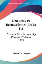 Decadence Et Renouvellement De La Foi af Edouard De Pompery