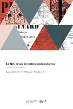 La Nef, revue de lettres indépendantes af Collectif