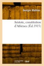 Aristote, constitution d'Athènes af Georges Mathieu