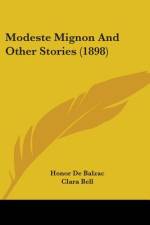 Modeste Mignon And Other Stories (1898) af Honor de Balzac