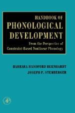 HANDBK OF PHONOLOGICAL DEVELOP af Joseph P. Stemberger