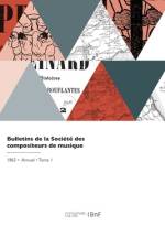 Bulletins de la Société des compositeurs de musique af Compositeurs de Musique