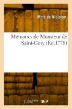 Mémoires de Monsieur de Saint-Gory af Mme de Violaine