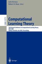 Computational Learning Theory af Jyrki Kivinen