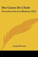 Des Castes De L'Inde af Joseph Morenas