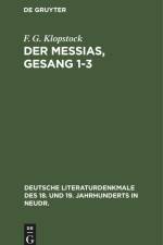 Der Messias, Gesang 1-3 af F. G. Klopstock
