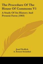 The Procedure Of The House Of Commons V1 af Josef Redlich