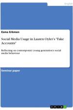 Social Media Usage in Lauren Oyler¿s 