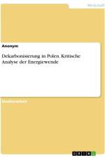 Dekarbonisierung in Polen. Kritische Analyse der Energiewende af Anonymous