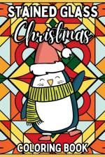 Stained Glass Christmas Coloring Book af Upgraded Books