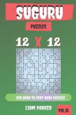 Suguru Puzzles - 200 Hard to Very Hard Puzzles 12x12 vol.16 af Liam Parker
