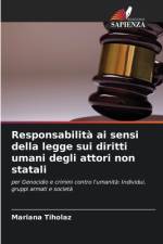 Responsabilita ai sensi della legge sui diritti umani degli attori non statali af Mariana Tiholaz