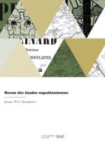 Revue des études napoléoniennes af Collectif
