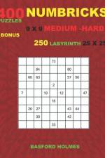 NUMBRICKS 400 puzzles 9 x 9 MEDIUM - HARD + BONUS 250 LABYRINTH 25 x 25: Sudoku Medium - Hard levels puzzles and Labyrinth very hard levels af Basford Holmes