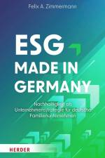 ESG - Made in Germany af Felix A. Zimmermann