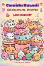 Comida Kawaii deliciosamente divertida | Livro de colorir | Desenhos kawaii fofos para amantes de comida af Art