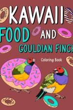 Kawaii Food and Gouldian Finch Coloring Book af Paperland