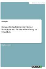 Die gesellschaftskritische Theorie Bourdieus und die Sinus-Forschung im Überblick af Anonym