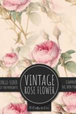 Vintage Rose Flower Scrapbook Paper Pad af Crafty As Ever