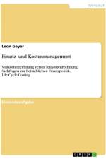 Finanz- und Kostenmanagement af Leon Geyer