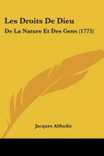 Les Droits De Dieu af Jacques Abbadie