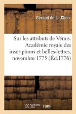 Dissertation sur les attributs de Vénus af Géraud de la Chau