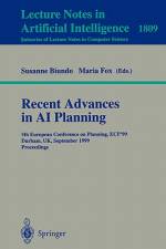 Recent Advances in AI Planning af Susanne Biundo