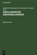 Zoologische Abhandlungen