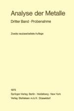 Analyse der Metalle af Chemikerausschuß der Gesellschaft Deutscher Metallhütten-und Bergleute e. V.