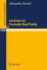 Lectures on Formally Real Fields af A. Prestel
