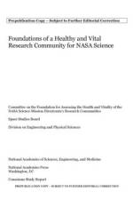 Foundations of a Healthy and Vital Research Community for NASA Science af National Academies Of Sciences Engineeri