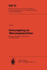 Grenzregelung an Werkzeugmaschinen af K. Maier