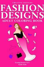 Fashion Designs Adult Coloring Book.