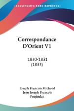 Correspondance D'Orient V1 af Joseph Francois Michaud